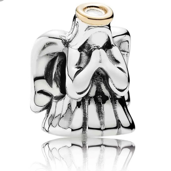 Retired Pandora Pray Angle with Wings Jewelry - Picture 1 of 8
